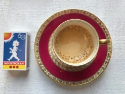 Online Vintage Shelley Fine Bone China Espresso kopp med fat / 1940 talet/ nr: 12793/41 Keramik & Porcelæn, Udenlandsk