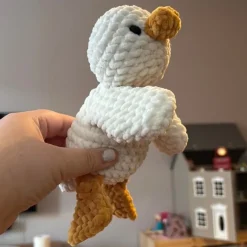 Tradera Virkad anka snutte gosedjur handgjord mjukdjur julklapp bebisleksak| Baby, Børn & Leg