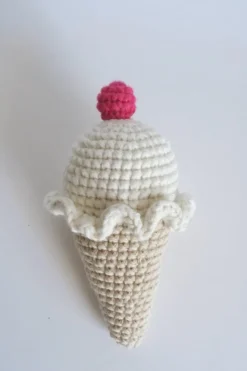 Tradera Virkad glass skallra bebisleksak handgjord sommarbebis| Baby, Børn & Leg