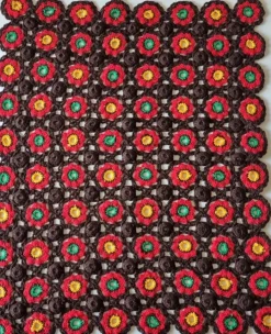 Tradera Virkad mindre filt. Barnfilt. Blommor. Vintage.| Baby, Børn & Leg