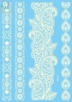 Tradera VIT Engångs Tatuering / WHITE Temporary Tattoo| Tatovering