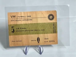 Tradera VM 1958 - Biljett> Sportsmemorabilia