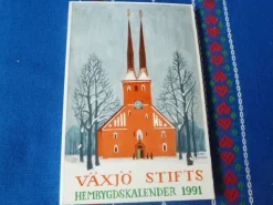 Discount VÄXJÖ STIFTS, HEMBYGDSKALENDER 1991, BÖCKER Almanakker & Kalendere
