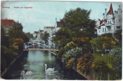 Tradera Vykort Danzig, Partie am Irrgarten 1912| Verden Undtagen De Nordiske Lande