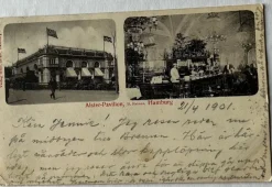 Tradera Vykort från Hamburg, Alster-Pavillon, 23/4 1901| Verden Undtagen De Nordiske Lande