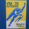 Tradera Vykort VM i Skridsko Ullevi Göteborg 1978| Generelle Motiver