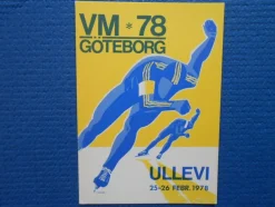 Tradera Vykort VM i Skridsko Ullevi Göteborg 1978| Generelle Motiver