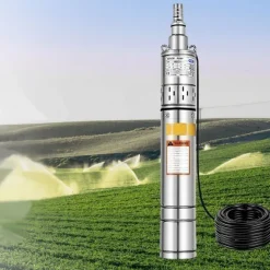 Tradera 550W 0,75HP 2000L/H dränkbar djupbrunnspump,stort flöde,högt tryck,flera filter| Haveredskaber