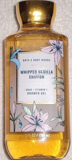 Tradera WHIPPED VANILLA CHIFFON Bath & Body Works Shower Gel 295ml USA spun sugar peach> Hudpleje